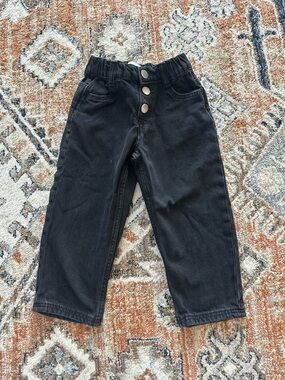 Zara Black Denim Pants Size 4years